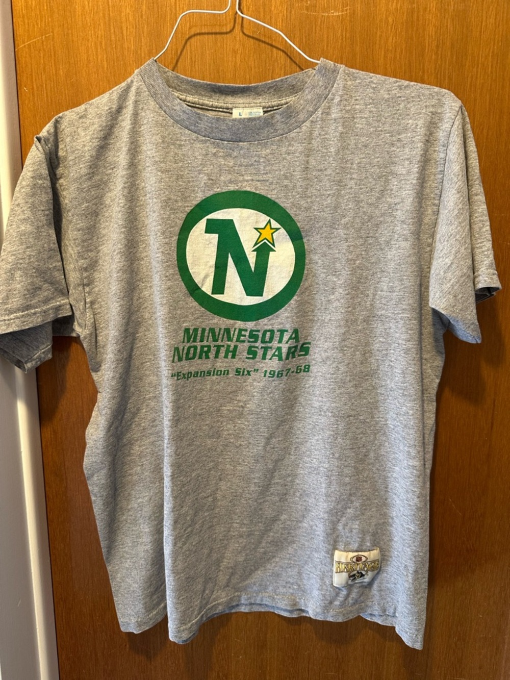 Vintage Ebbets Field Flannels Minnesota North Stars T shirt